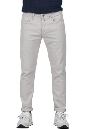 Incotex Jeansy, Mężczyzna, Szary, W36, Jeansyy Slim-fit