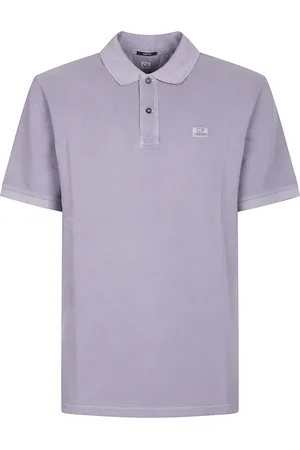 C.P. Company Koszulki, Mężczyzna, Fioletowy, XL, Polo z krótkim rękawem