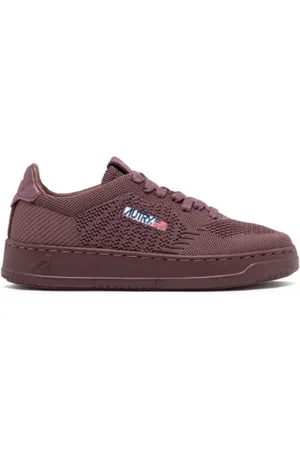 Autry Buty, Mężczyzna, Fioletowy, 39 EU, Fioletowe Sneakersy z Wycięciami