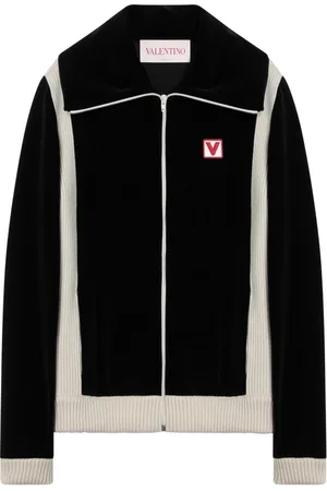 VALENTINO GARAVANI Swetry, Mężczyzna, Czarny, M, Len, Rozpinana bluza typu kardigan
