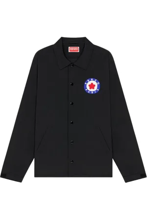 Kenzo Kurtki, Mężczyzna, Czarny, L, Nylon, Kurtka Coach Target