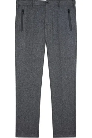 Paul & Shark Spodnie, Mężczyzna, Szary, XL, Wełna, Szare spodnie Chino z wełny technicznej