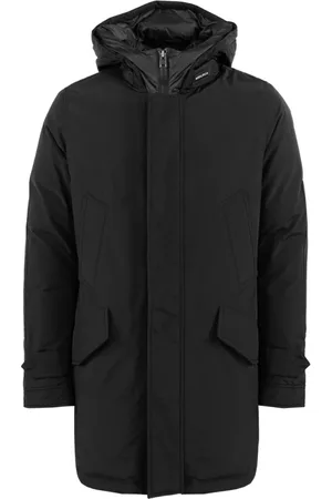 Woolrich Płaszcze, Mężczyzna, Czarny, L, Nylon, Polar Parka