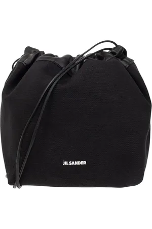 Jil Sander Torebki, Kobieta, Czarny, ONE SIZE, Bawełna, Dumpling Bucket Bag