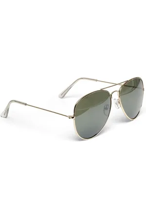 Part Two Akcesoria, Kobieta, Żółty, ONE SIZE, Złote okulary przeciwsłoneczne Naishapw SG Accessories