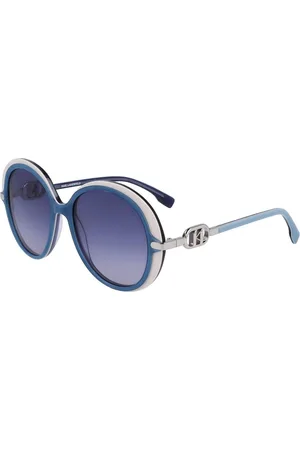 Karl Lagerfeld Akcesoria, Kobieta, Niebieski, ONE SIZE, Okulary przeciwsłoneczne z octanu
