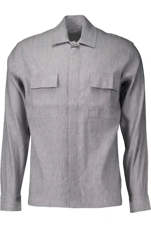 Gentiluomo Kurtki, Mężczyzna, Szary, 2XL, Stylowe Overshirts w Szarym