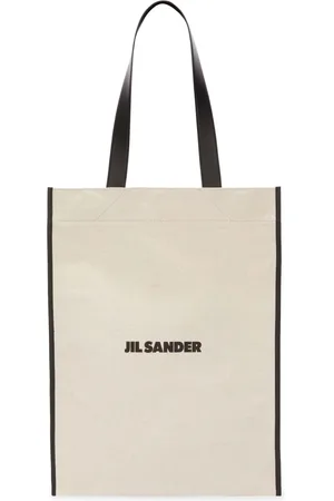 Jil Sander Torebki, Mężczyzna, Beżowy, ONE SIZE, Bawełna, Minimalistyczna torba shopper z płótna