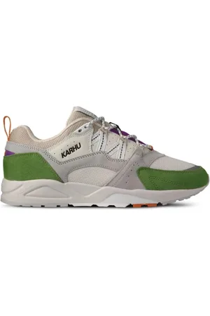Karhu Buty, Mężczyzna, Wielobarwność, 41 1/2 EU, Zamsz, Buty Fusion 2.0 Green White