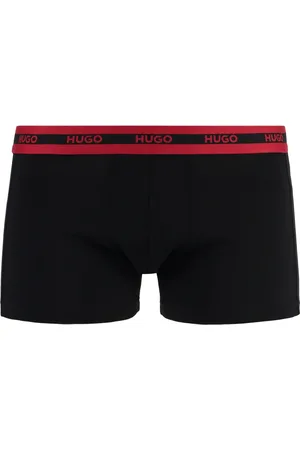 HUGO BOSS Bielizna, Mężczyzna, Czarny, XS, Bawełna, 3-Pack Bokserek z Gumą z Logo
