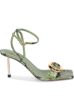 Jacquemus Buty, Kobieta, Zielony, 38 EU, Skóra, Zielone Sandały