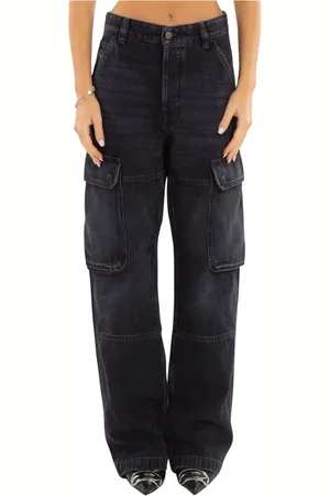 Diesel Jeansy, Kobieta, Czarny, W27, Denim, Denim Cargo Pants in 02