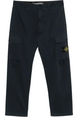 Stone Island Spodnie, Mężczyzna, Niebieski, W30, Bawełna, Stylowe niebieskie spodnie