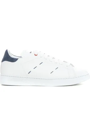 Kiton Buty, Mężczyzna, Biały, 43 EU, Skóra, Skórzane Sneakersy Sportowe