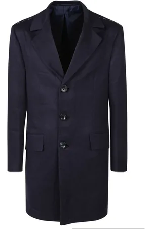 Kiton Płaszcze, Mężczyzna, Niebieski, M, Kaszmir, Niebieski płaszcz premium