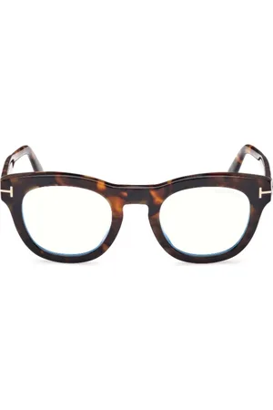 Tom Ford Akcesoria, Kobieta, brązowy, ONE SIZE, Minimalistyczne kwadratowe oprawki Tf 5873