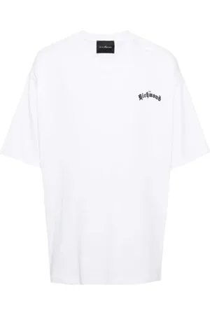 John Richmond Koszulki, Mężczyzna, Biały, XS, Bawełna, Casualowy T-Shirt