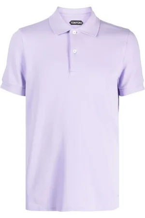 Tom Ford Koszulki, Mężczyzna, Fioletowy, L, Bawełna, Koszulka Polo