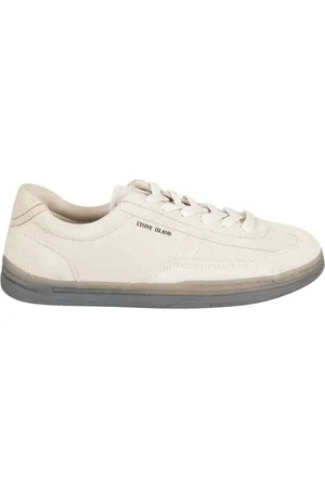 Stone Island Buty, Mężczyzna, Beżowy, 40 EU, Zamsz, Zamszowe sneakersy z motywem kompasu