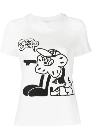 Kenzo Koszulki, Kobieta, Beżowy, M, Stylowy T-shirt z Nadrukiem
