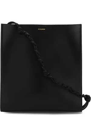 Jil Sander Torebki, Mężczyzna, Czarny, ONE SIZE, Skóra, Tkana skórzana torba crossbody