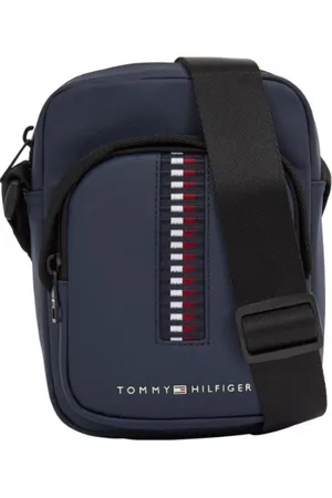Tommy Hilfiger Torebki, Mężczyzna, Niebieski, ONE SIZE, Poliester, Mini Torba Reporterka