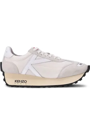 Kenzo Buty, Kobieta, Biały, 40 EU, Nylon, Smile Run Low Top Sneakers