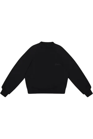 Garment Workshop Bluzy, Mężczyzna, Czarny, L, Podwójny Sweter z Okrągłym Dekoltem w Chaos