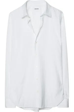 Zadig & Voltaire Koszule, Mężczyzna, Biały, 3XS, Textured Voile Shirt