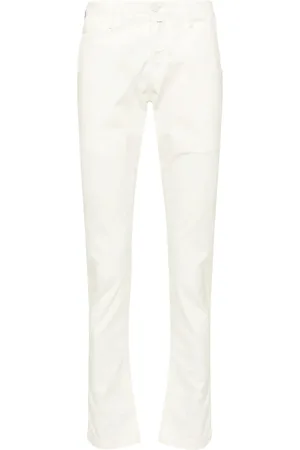 Jacob Cohen Spodnie, Mężczyzna, Beżowy, W33, Bawełna, Spodnie Slim Fit