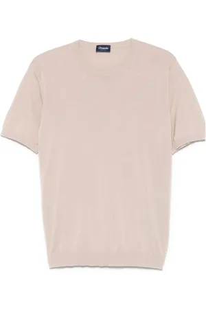 DRUMOHR Koszulki, Mężczyzna, Różowy, M, Bawełniane T-shirty i Polosy z okrągłym dekoltem