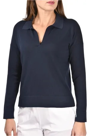 Gran Sasso Koszulki, Kobieta, Niebieski, XL, Klasyczny Polo Shirt w Różnych Kolorach