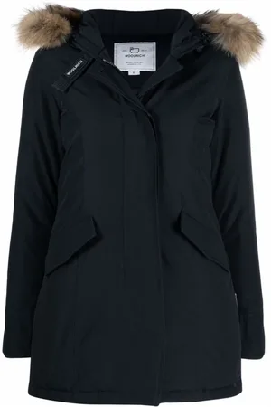 Woolrich Płaszcze, Kobieta, Niebieski, M, Arktyczna Parka Zimowa z Szopem