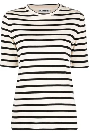 Jil Sander Koszulki, Kobieta, Wielobarwność, M, Bawełna, T-Shirt z Okrągłym Dekoltem