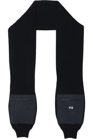 Y-3 Akcesoria, Mężczyzna, Czarny, ONE SIZE, Wełna, Stylowy szalik na każdą okazję