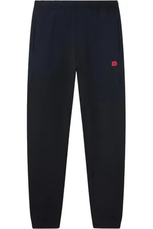 Kenzo Spodnie, Mężczyzna, Czarny, M, Flower Classic Jog Pants