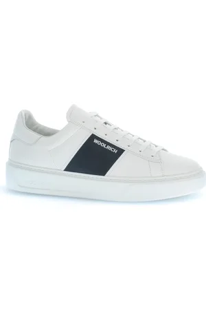 Woolrich Buty, Mężczyzna, Biały, 43 EU, Skóra, Klasyczne Sneakersy Court