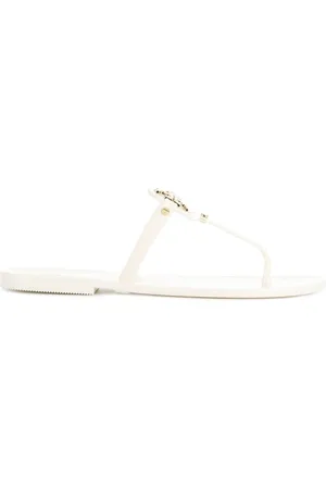 Tory Burch Buty, Kobieta, Biały, 40 EU, Klapki