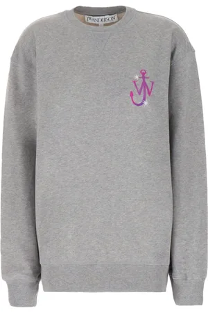 J.W.Anderson Bluzy, Kobieta, Szary, M, Bawełna, Felpe Sweatshirt