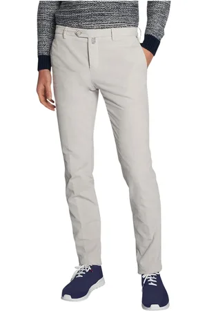 Kiton Spodnie, Mężczyzna, Szary, W38, Bawełna, Elastyczne bawełniane spodnie Glacier-Grey Slim Fit