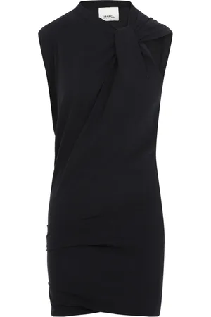 Isabel Marant Sukienki, Kobieta, Czarny, XS, Bawełna, Mini Sukienka o Dopasowanym Kroju