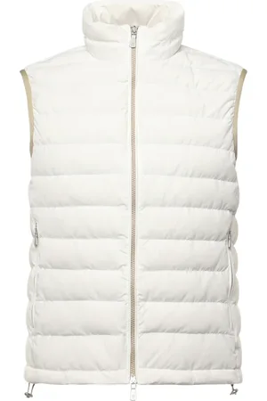 ELEVENTY Kurtki, Mężczyzna, Beżowy, S, Nylon, Beżowy Płaszcz z Zamkiem Off-White