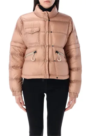 Moncler Kurtki, Kobieta, Różowy, S, Różowa Kurtka Puchowa z Możliwością Zdejmowania Rękawów