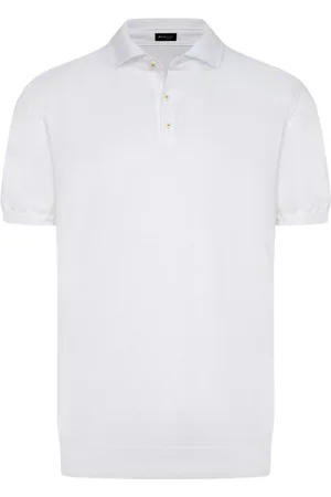 Kiton Koszulki, Mężczyzna, Biały, M, Bawełna, Miękka koszulka polo z bawełny
