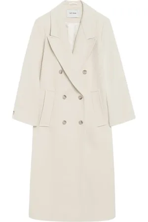 Ivy & Oak Płaszcze, Kobieta, Beżowy, XS, Wełna, Clemence Oversized Boxy Coat