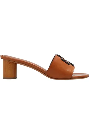Tory Burch Buty, Kobieta, brązowy, 36 EU, Skóra, Sandały na obcasie Ines