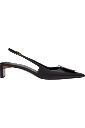 Jacquemus Buty, Kobieta, Czarny, 36 EU, Skóra, Les Slingbacks Duelo Basses Obcasy
