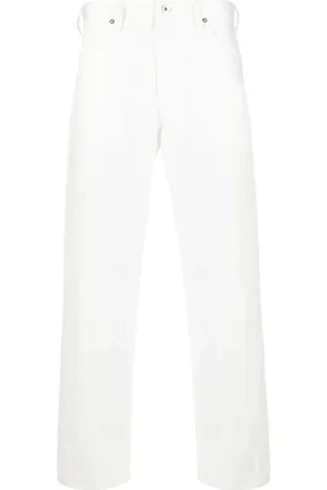 Jil Sander Jeansy, Mężczyzna, Biały, W33, Denim, Proste jeansy denimowe
