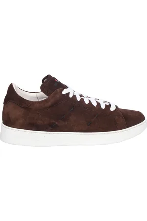 Kiton Buty, Mężczyzna, brązowy, 44 EU, Zamsz, Zamszowe Sneakersy Skórzane