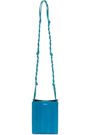 Jil Sander Torebki, Kobieta, Niebieski, ONE SIZE, Skóra, Skórzana torba crossbody